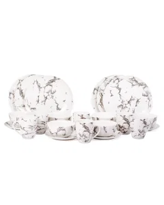 Porcelain Dinner Set 24 Pieces Gray