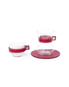 Bialat and Fanajil set, 18 pieces, red