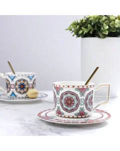 cup set with 2 tablets with the plate