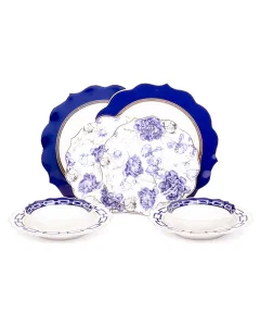 Dinner set 8 pieces blue
