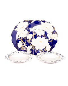 Dinner set 8 pieces navy blue