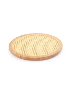 Round movable serving plate, size 35 * 2.7 cm