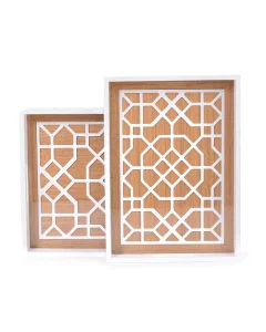 White wooden tofa set 2 pieces