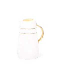 Noor thermos 1 liter white golden
