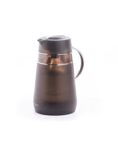 Noor transparent thermos 1 liter black silver