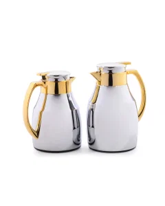 Russel golden silver thermos set