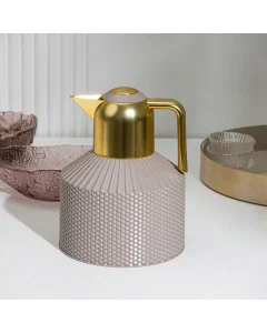 Linda thermos 1 liter golden gray