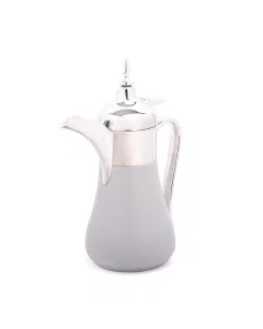 Lavender thermos 0.5 liter silver gray