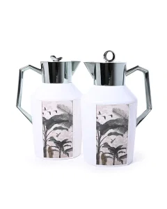 White ether thermos set of 2 pieces