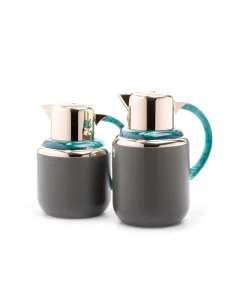 Ghaida thermos set 2 pieces green