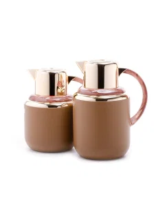 Ghaida thermos set 2 brown pieces