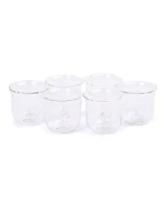 A set of double coffee cups, 6 pieces