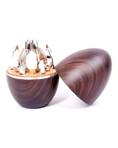 Oval Cutlery Set 24 Wooden Pieces