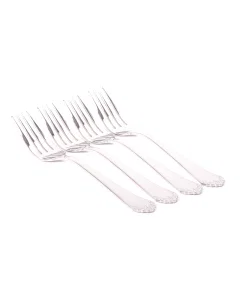 4 Pieces Embossed Dinner Fork Set