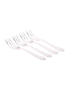 Embossed Tea Fork Set 4 Pieces