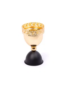 Small black gold incense burner