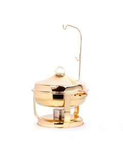 6 liter golden steel buffet heater