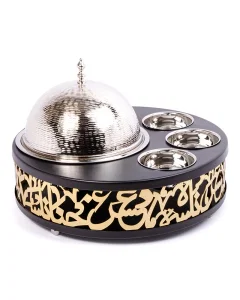 Luxurious gilt nickel serving set