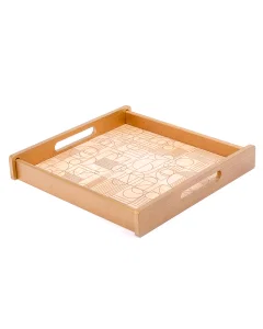 Gold jumbo square decorative tray