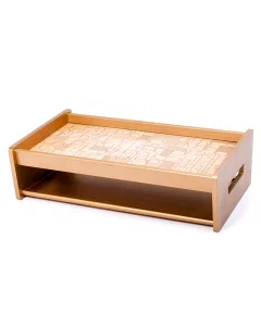 Gold double decorative tray