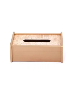 Gold horizontal napkin holder