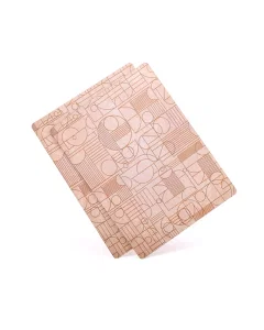 Set of 2 golden dish mats 