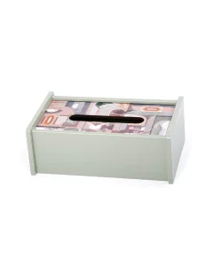 Green horizontal napkin holder