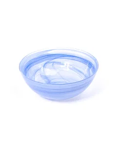 Large blue glass vase