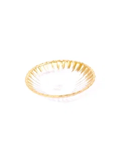 Gold glass dish