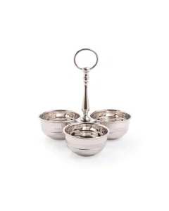 Silver nuts carrier, 3 pieces