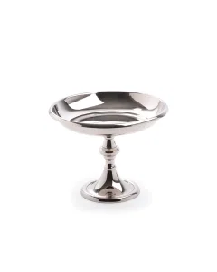 Medium silver circular serving scarf with base