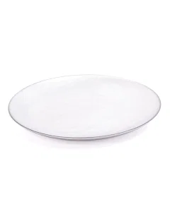 silver glass serving dish