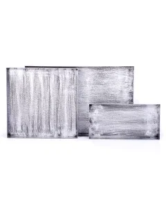 Set of 3 marble serving trays