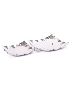 Silver Serving Tray Set 2 Pieces