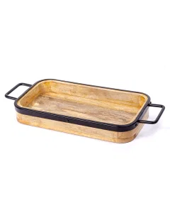 Wooden serving tray