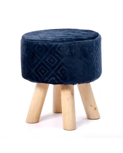 Blue velvet chair