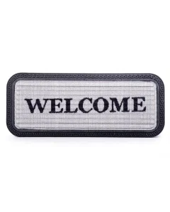 Door rugs with phrase