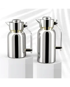 Darlene silver gilded thermos set