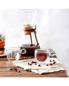 Glass coffee cupsset 6 pieces