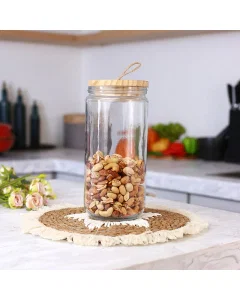  glass jar woody cover 1900ml 