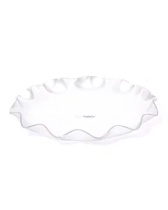 Silver acrylic serving dish, size 34
