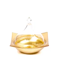 Golden acrylic sweet box