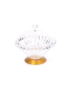 Golden acrylic sweet box