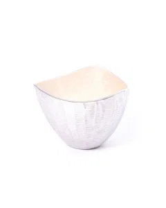 Silver triangle deep bowl