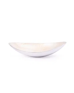 Silver oval serving dish