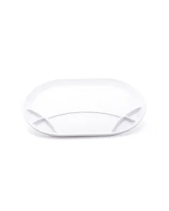 Divided oval serving tray