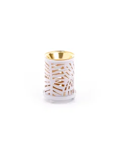 White golden incense burner