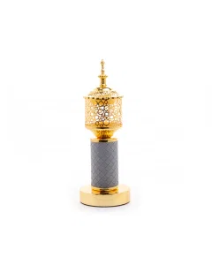Gray golden dome incense burner