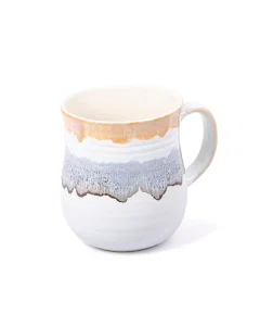 Shiny colored porcelain cup