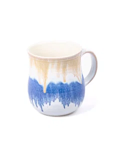 Shiny colored porcelain cup